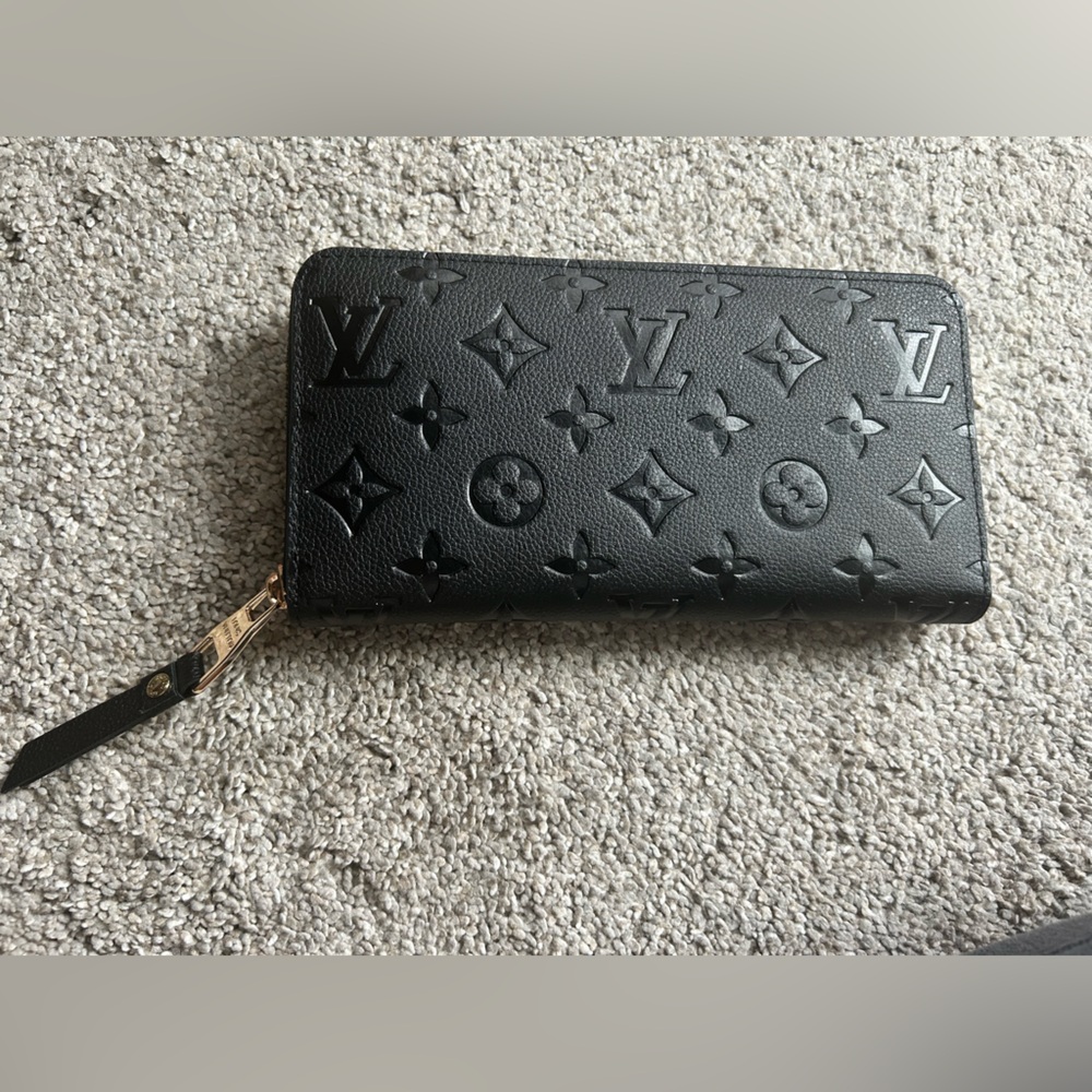 Black Embossed Wallet